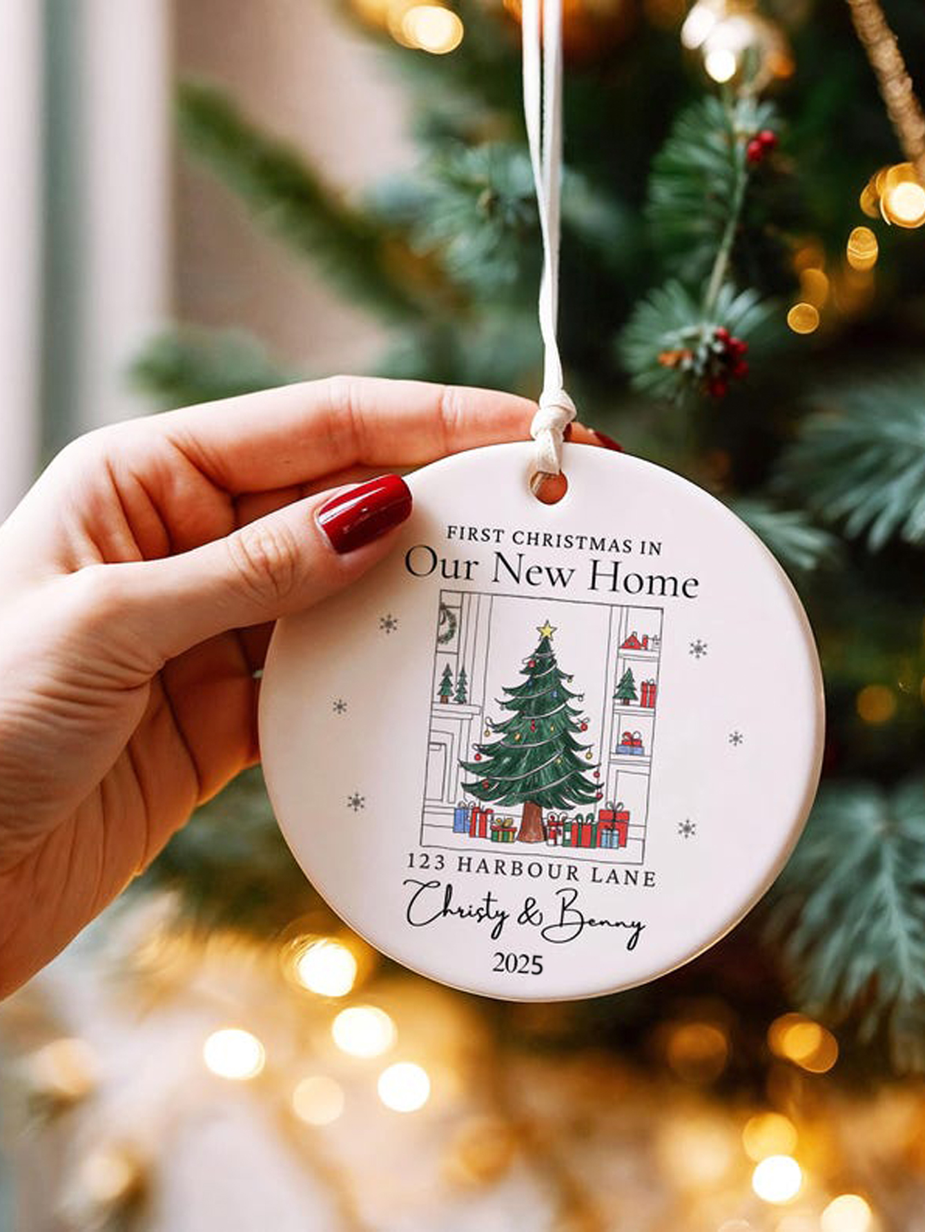 Personalized New Home Christmas Ornament 2025